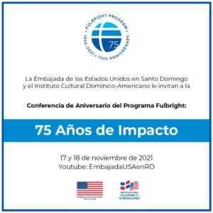 Promotional graphic for Fulbright Day: Dominican Republic