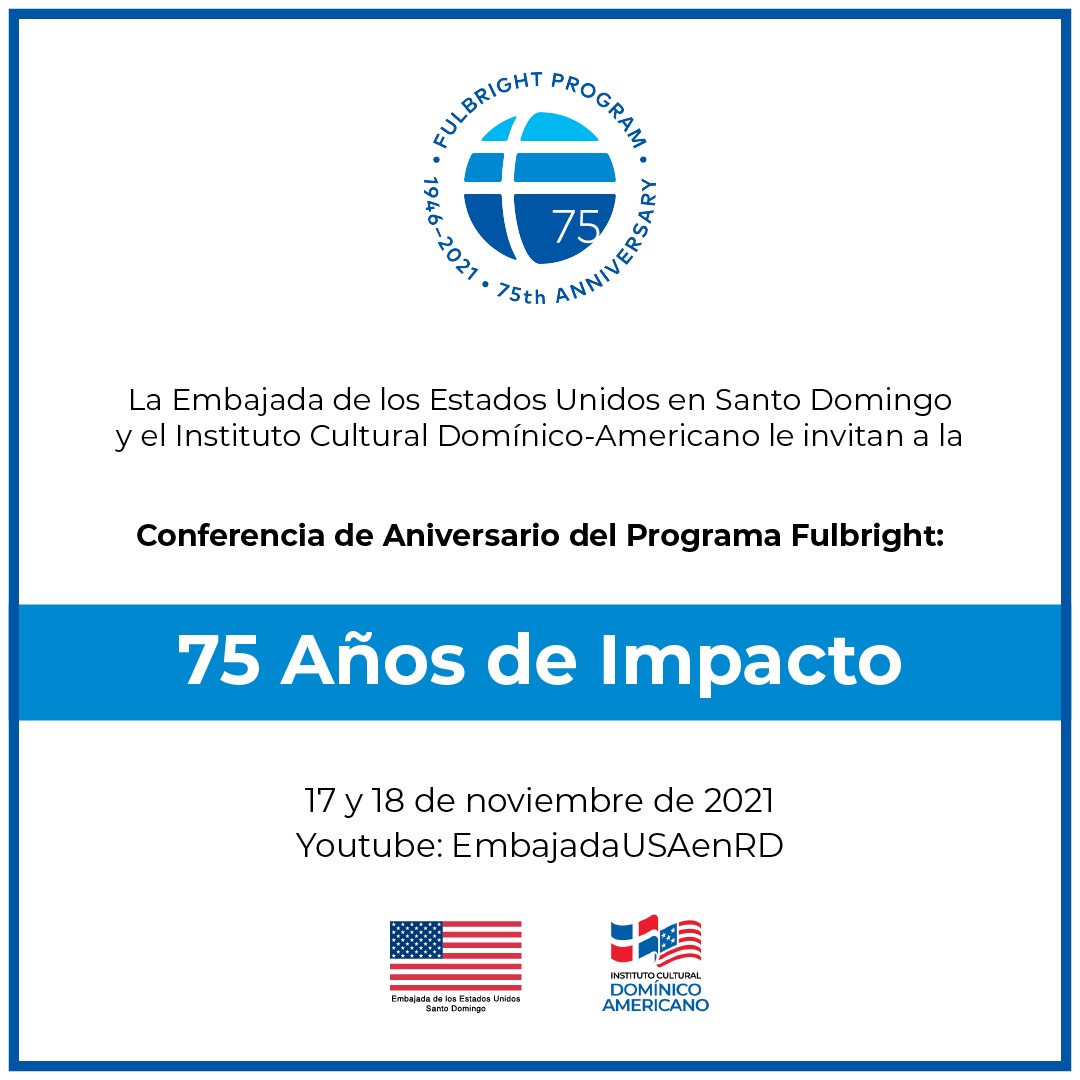 Promotional graphic for Fulbright Day: Dominican Republic