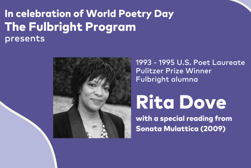 A Message from Rita Dove on World Poetry Day