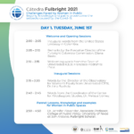 Fulbright Day Colombia - Conference Schedule Day 1