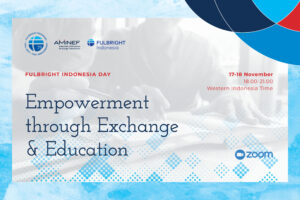 Promotional graphic for Fulbright Day: Indonesia