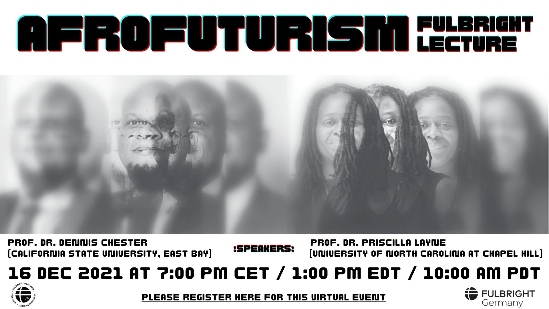 Fulbright Lecture on Afrofuturism with Fulbright Germany Alumni Priscilla Layne and Dennis Chester