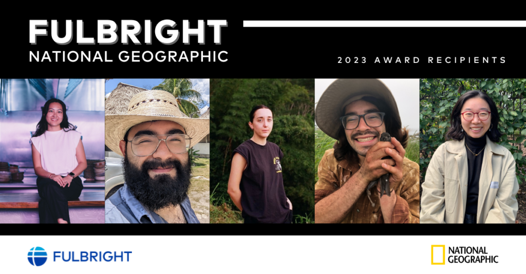Graphic Fulbright-National Geographic Award recipients 