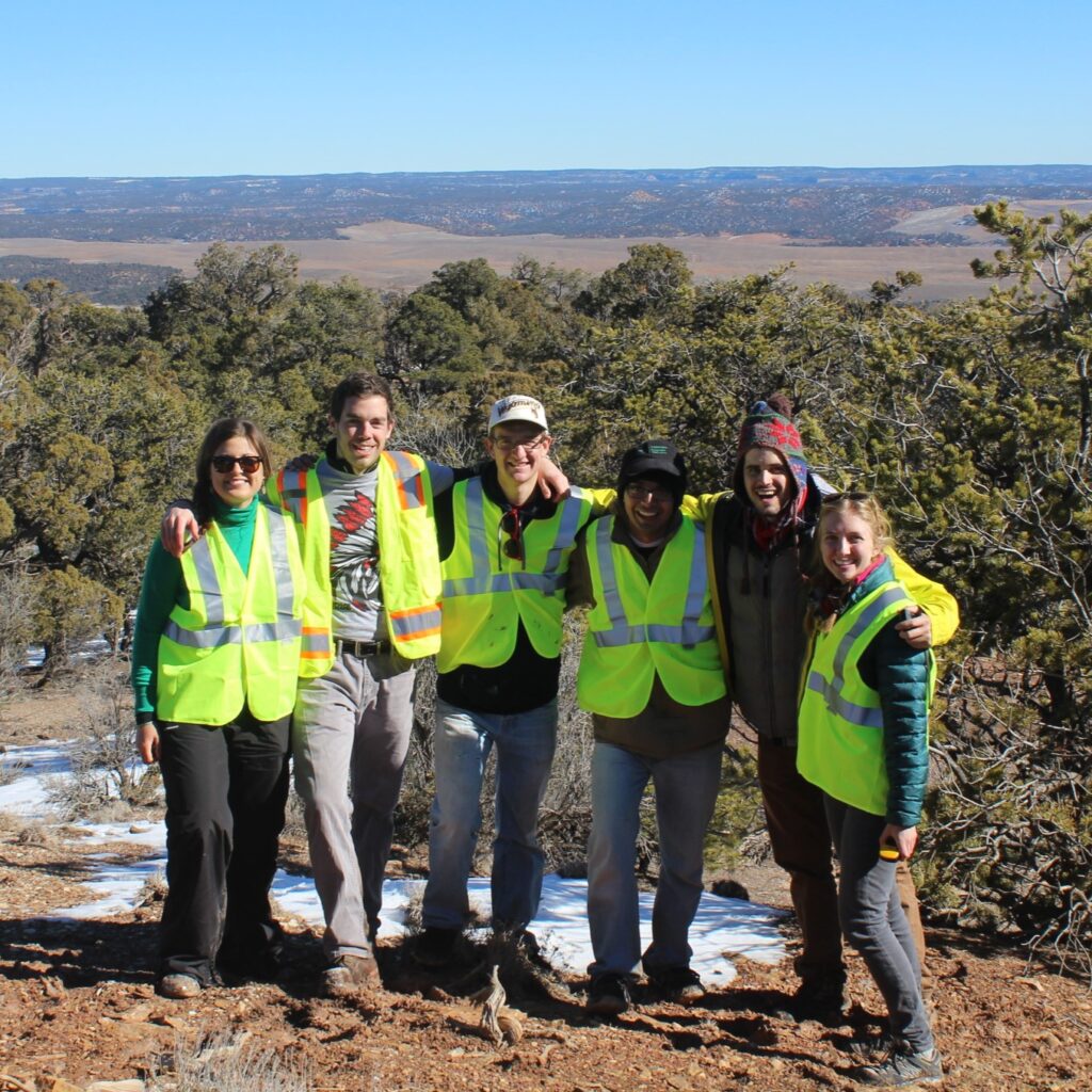 Group of Arizona State Student on construction site for community center