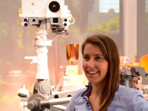 Dr. Elizabeth Jens in lab